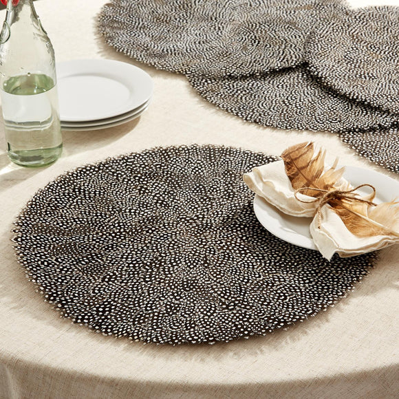 Guinea Feather Placemats