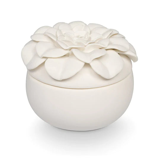 Citrus Crush Ceramic Flower Candle