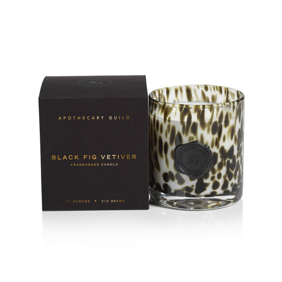 Apothecary Guild Opal Glass Candle Jar in Gift Box - Black Fig Vetiver