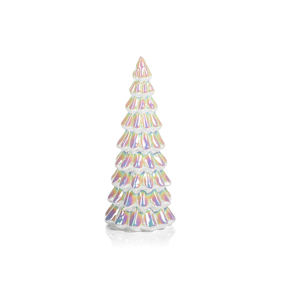 LED White Rainbow Luster Tree-8.25