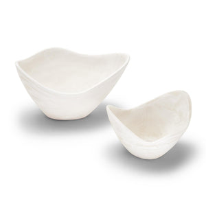 Archipelago White Cloud Marbleized Bowl