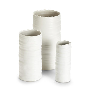Wht Organic Cylinder Vase