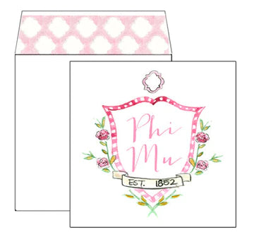 Phi Mu Square Card