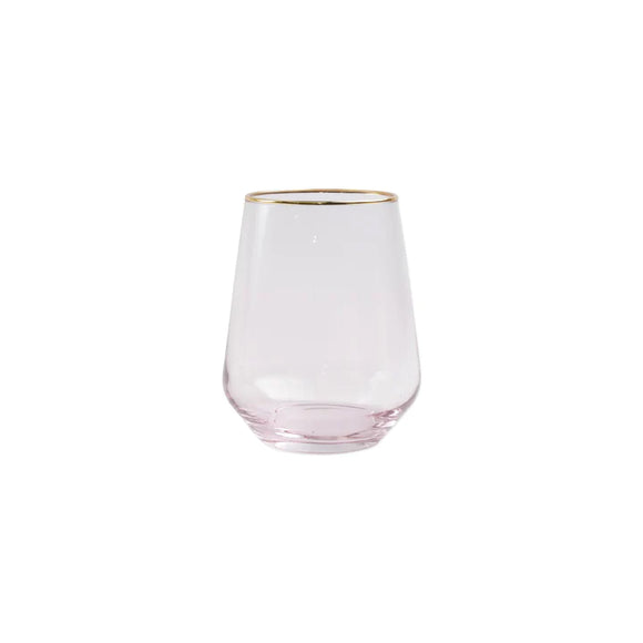 RAINBOW STEMLESS WINE GLASS - PINK