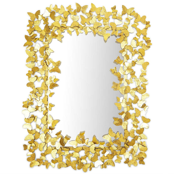 GOLDEN BUTTERFLY WALL MIRROR