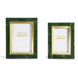 Aventurine Green and Gold Photo Frames