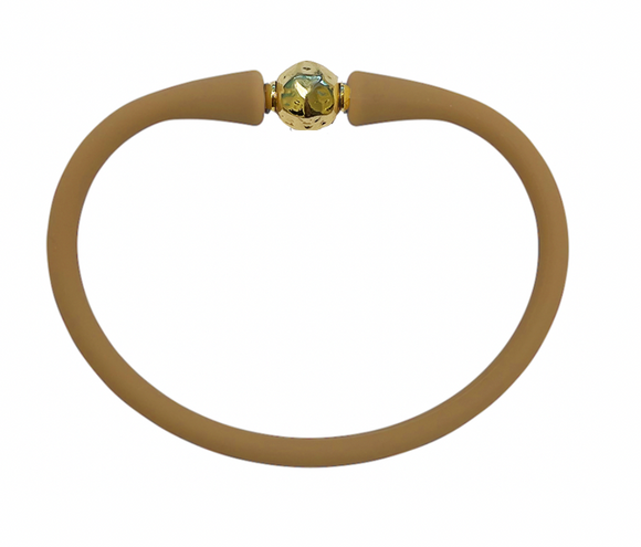Gresham Florence Bracelet-Gold-Khaki Tan