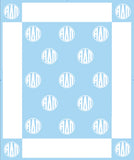 Alpha Delta Pi Woven Monogram Circle Blanket (50" x 60")