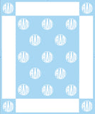 Alpha Delta Pi Woven Monogram Circle Blanket (50" x 60")