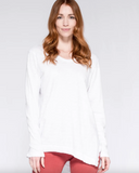 The L/S Asymmetrical Slouchy Tunic Top