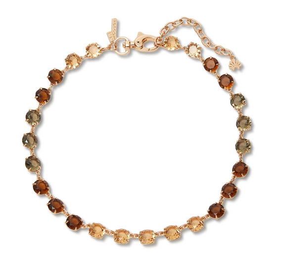 COPPER OMBRE CANDY CRYSTAL NECKLACE