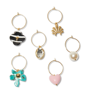 LELE CLASSICS SET OF 6 WINE CHARM