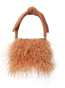 MAUVE BEATRIX FEATHER BAG