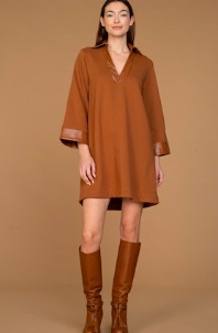 Chocolate Knit Taylor Dress