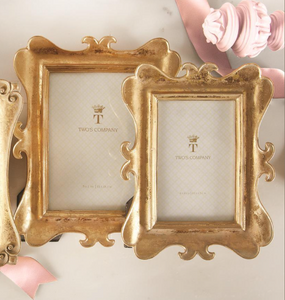 Brocante Distressed Gold Leaf Photo Frames