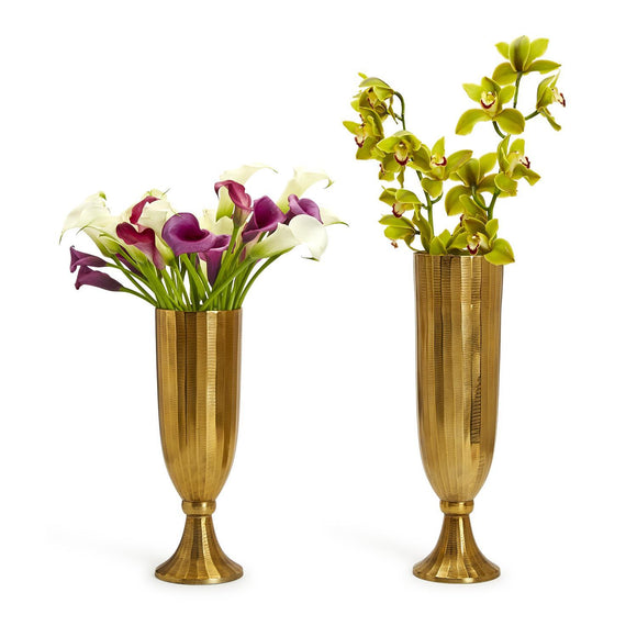 Golden Pedestal Vase