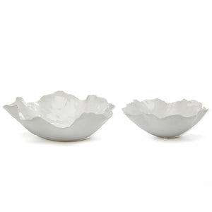 White Freeform Bowl