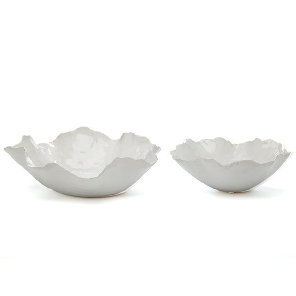 White Freeform Bowl