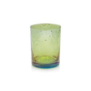 APERITIVO ROCK GLASS LUSTER GREEN