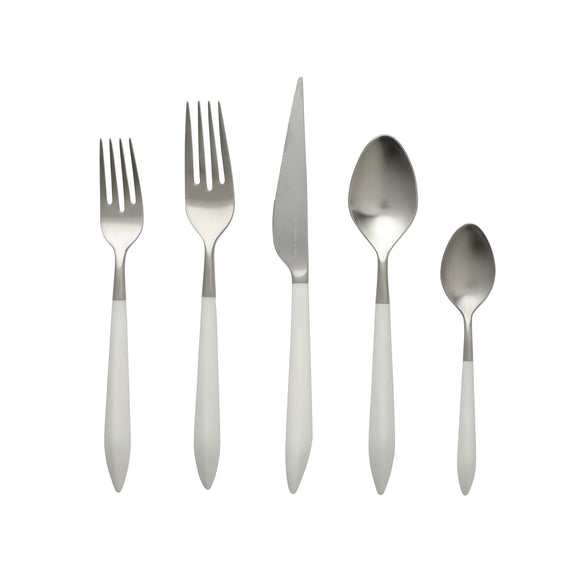 ARES ARGENTO & WHITE FIVE-PIECE PLACE SETTING