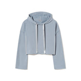 Bianca - French Terry Hoodie with Satin Insets