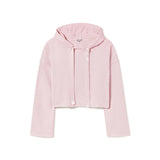 Bianca - French Terry Hoodie with Satin Insets