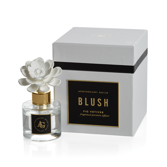 Apothecary Guild Blush Porcelain Diffuser - Fig Vetiver