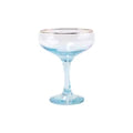 RAINBOW COUPE CHAMPAGNE GLASS - TURQUOISE