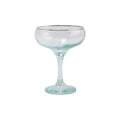 RAINBOW COUPE CHAMPAGNE GLASS - GREEN