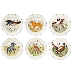 WILDLIFE ASSORTED DINNER PLATES - SET OF 6