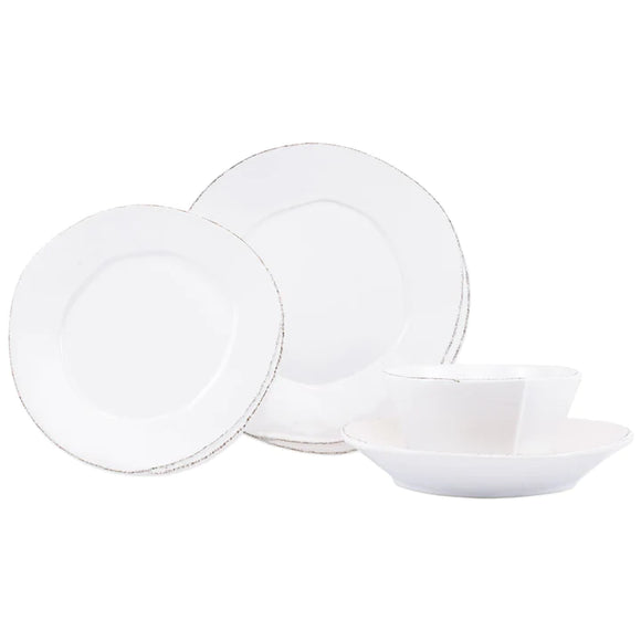 LASTRA FOUR-PIECE PLACE SETTING - WHITE