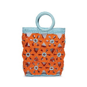 PAPAYA MARIGOLD CROCHET MINI TOTE