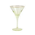 RAINBOW MARTINI GLASS - YELLOW