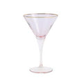 RAINBOW MARTINI GLASS - PINK