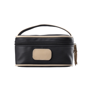 Mini Makeup Case-Black Coated Canvas
