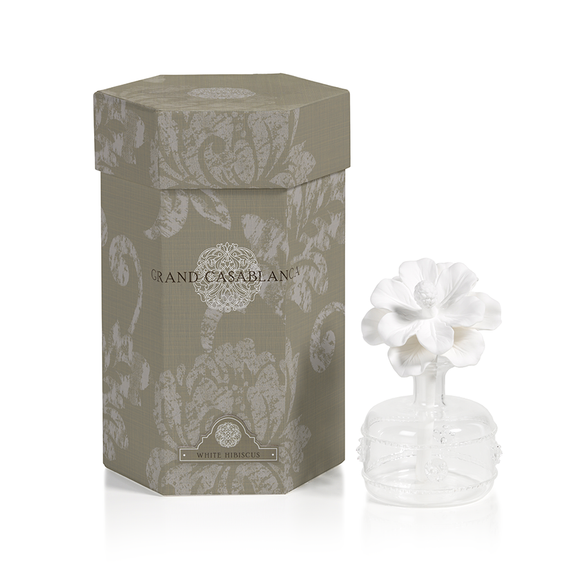 Mini Grand Casablanca Porcelain Diffuser - White Hibiscus