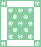 Alpha Chi Omega Woven Monogram Circle Blanket (50" x 60")