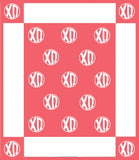 Chi Omega Woven Monogram Circle Blanket (50" x 60")