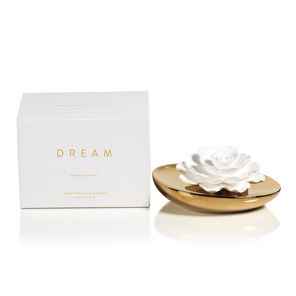 Dream Porcelain Flower Diffuser - Moroccan Peony