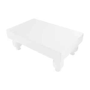 WHITE SERVING STAND
