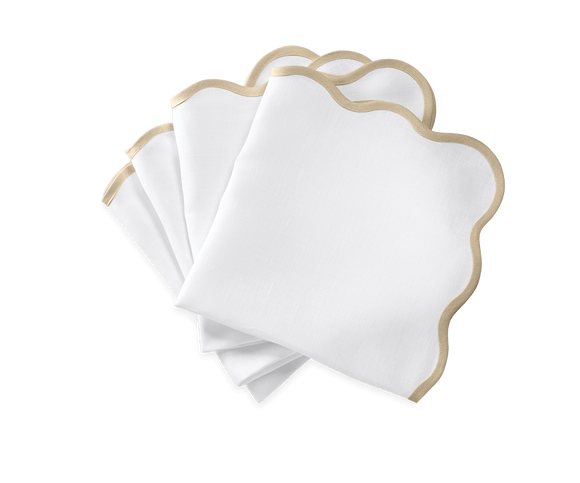 SCALLOP EDGE NAPKIN S/4 - Oat