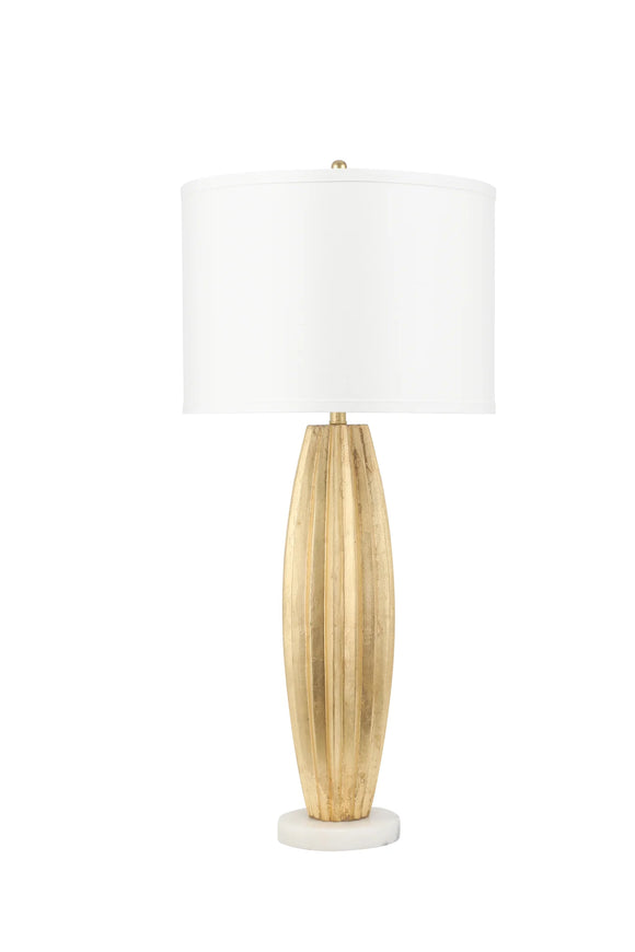 Gold Fluted Lamp
