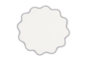 SCALLOP EDGE CIRCLE PLACEMAT S/4 - Classic Grey