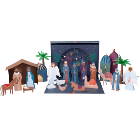 NATIVITY PAPER CRAFT ADVENT CALENDAR