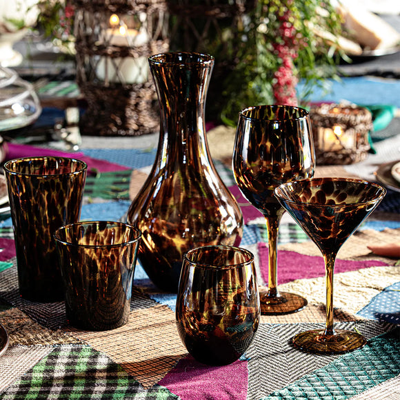 Puro Wine Glass - Tortoiseshell