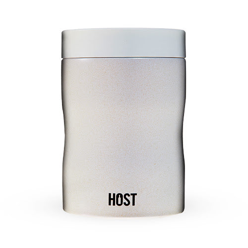 STAY-CHILL STANDARD CAN COOLER IN PEARL WHITE BY HOST
