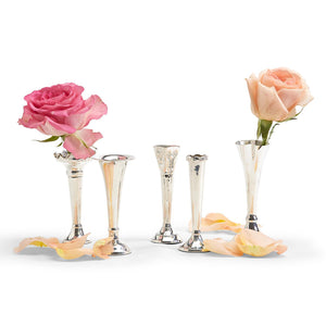 Single Stem Vase - Silver-Plated Brass - 5 Styles