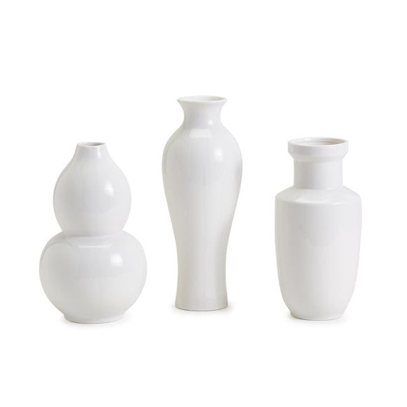 Imperial White Hand Turned Vase - Porcelain