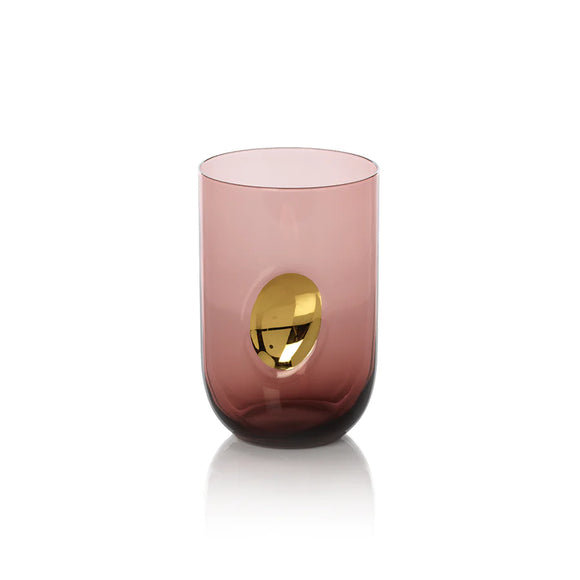 Aperitivo Tumbler w/ Gold Accent - Violet