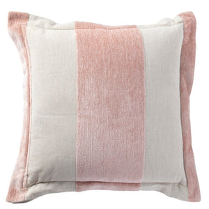 Wide Stripe Chenille Blush - 22x22